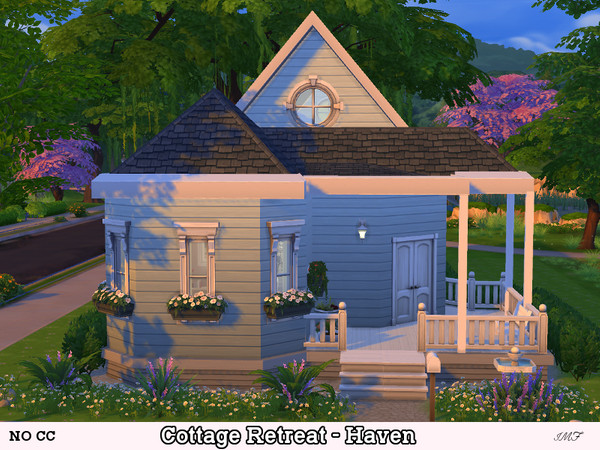 Sims 4 — IMF Cottage Retreat - Haven [NO CC] by IzzieMcFire — This cozy cottage without the use of CC is great for a
