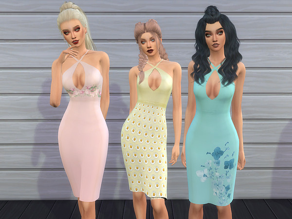 Sims 4 — Kitena's recolors - Pastel Dress by Bill Sims - Mesh needed by Kitena — Made another package of nice recolors