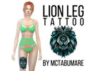 Sims 4 — Lion tattoo by MCtabuMARE — For male and female (teen-elder). Game version: 1.31.37.1020