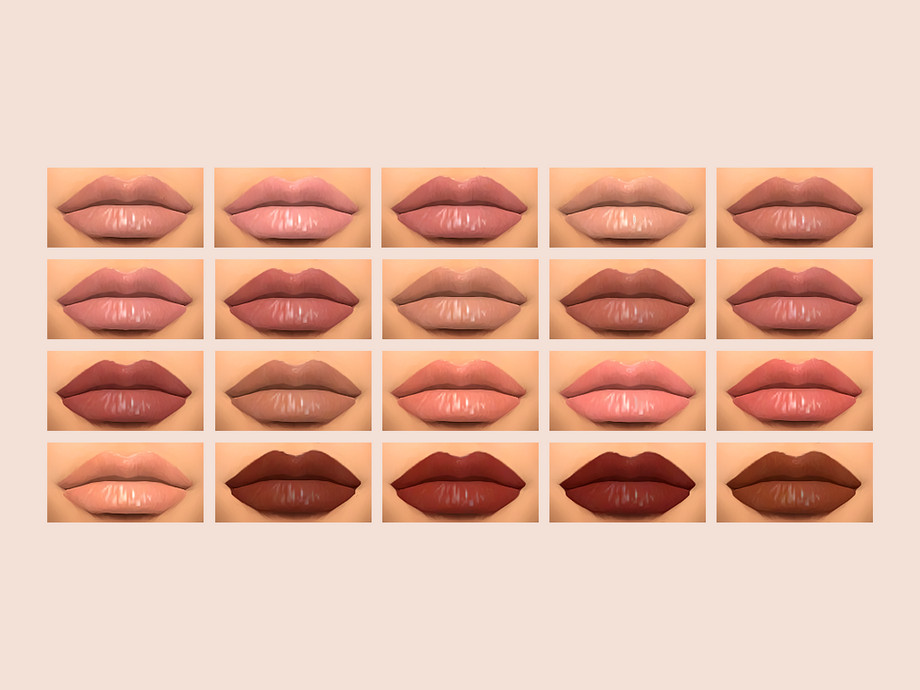 Sims 4 - KKW CREME LIQUID LIPSTICK COLLECTION by Kimbabylee - LOCATION Lips...