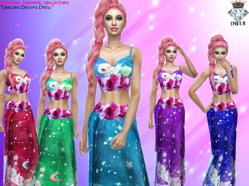 The Sims Resource - Unicorn Dreams Dress