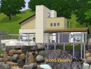 Sims 3 — Wood Beach House by OrphixCreations — A very modern wood getaway, quite useful when your Sims (and their pets)