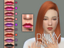 Sims 4 — Lipstick Pinky by kajo-things — This package adds a new standalone lipstick, made by me - 9 swatches (as seen in