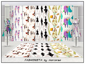 Sims 3 — Fashionista_marcorse by marcorse — Five collected ladies fashion sketch patterns - all are found in Themed. [if