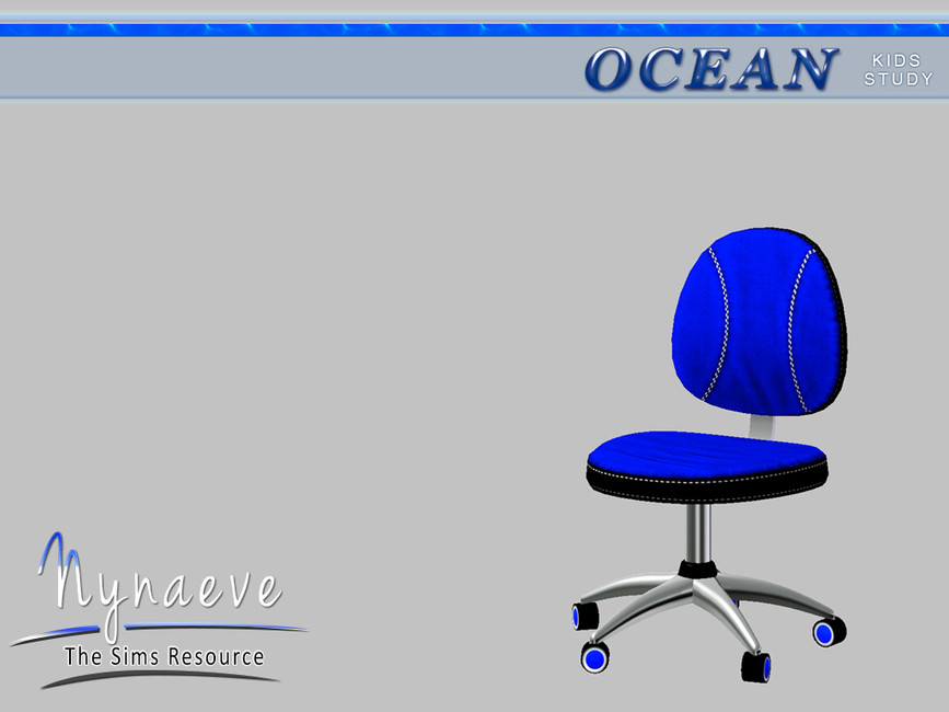 The Sims Resource - Ocean Kids Desk Chair
