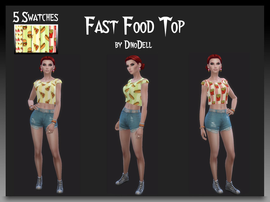 The Sims Resource Fast Food Top