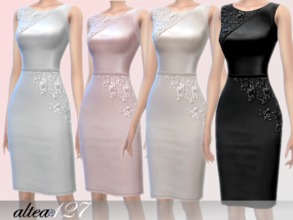Sims 4 — Delicate elegance by altea127 — elegant dress with lace available in 4 colors