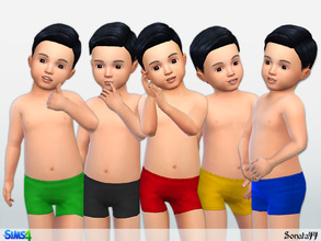 Sims 4 — S77 toddler 24 by Sonata77 — Boxer-Briefs for toddler boys. Base game. New item. 5 colors.
