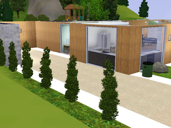 Sims 3 — Futuristic by ohmysimsbunny — A modern house with 2 roons, and 1 wc, a place for kids and a garage. Inspired by