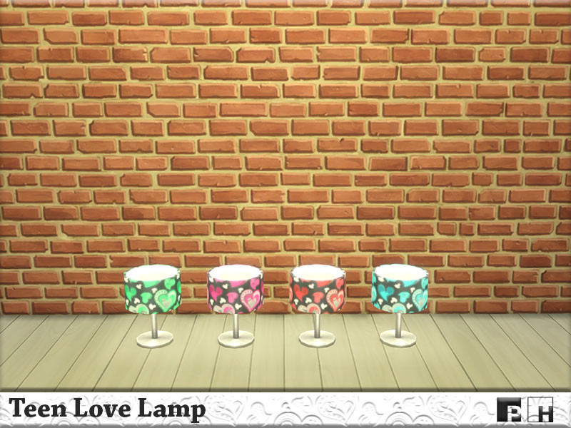 Sims 4 Teen Love Lamp by Pinkfizzzzz