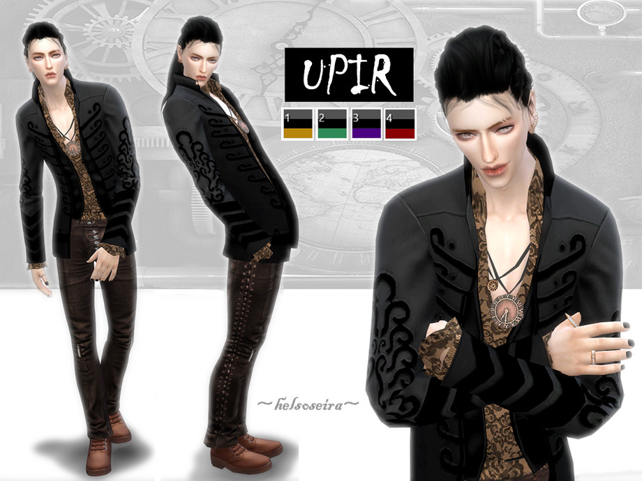 The Sims Resource - UPIR - Steampunk Male Jacket