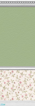 Sims 2 — Distressed Roses Wallpaper with green by froilan — Seamless pattern. Beautiful small rose pattern wallpaper with