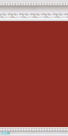 Sims 2 — jsf2WMBGRed by jsf — A deep, rich, red paint using my white marble, beaded moulding with egg and dart detailing.