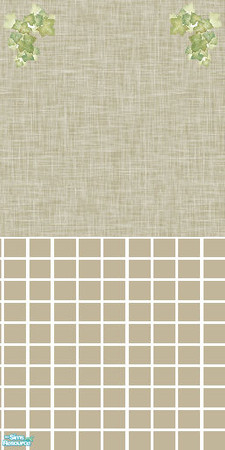 Sims 2 — Very Vines - Wall 02 by EarthGoddess54 — Part of the Very Viny bathroom set. Enjoy!