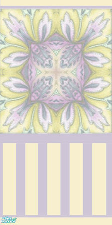 Sims 2 — Pastels of Life - Wallpaper by Cerulean Talon — Dreamy colors in creamy yellow, lavender and gray combine to