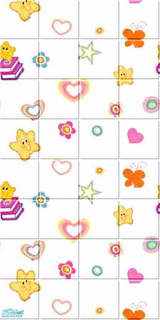 Sims 2 — Care Bears - Panel by Lorah — Mix n match Care Bears carpets with matching walls for the children. 