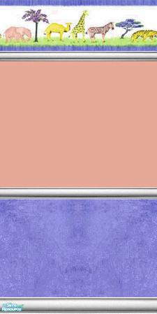 Sims 2 — Noahs Ark Wallpaper - Pink by fionnababygirl — no cost walls for the cash strapped sim. part of the noahs ark