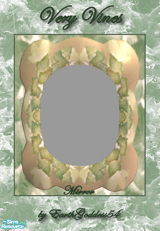 Sims 2 — Very Vines - Mirror by EarthGoddess54 — Part of the Very Viny bathroom set. Enjoy!