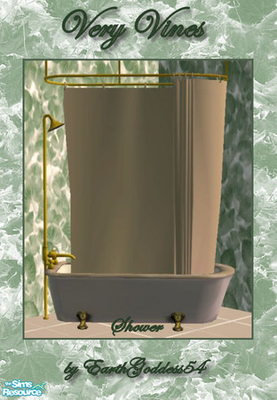 Sims 2 — Very Vines - Shower/Tub by EarthGoddess54 — Part of the Very Viny bathroom set. Enjoy!