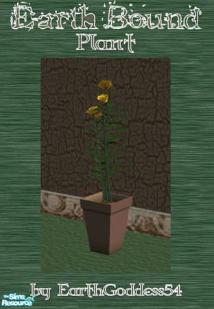 Sims 2 — Earth Bound - Pot of Roses by EarthGoddess54 — Just one piece in the Earth Bound living room set. Enjoy!