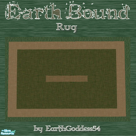 Sims 2 — Earth Bound - Rug by EarthGoddess54 — Just one piece in the Earth Bound living room set. Enjoy!