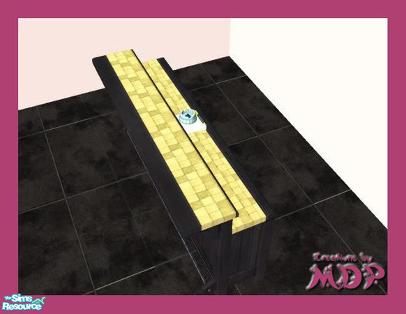 Sims 2 — MDP Pastel Yellow Mission Bar by MelandStv — There are 6 colourful shades in this set. Part of my Pastel Pack.