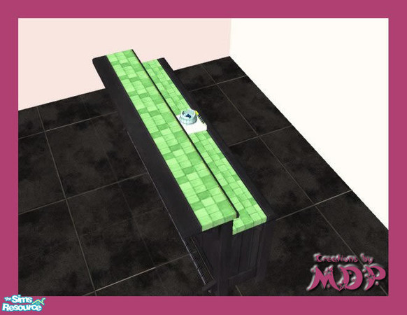 Sims 2 — MDP Pastel Green Mission Bar by MelandStv — There are 6 colourful shades in this set. Part of my Pastel Pack.