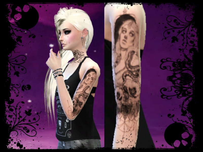 The Sims Resource Female Half Sleeve Tattoo