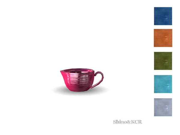 Sims 4 — Decor PB - Milk Server by ShinoKCR — Tabletop Things inspired by Potterybarn Swirl Melamine and galvaniced