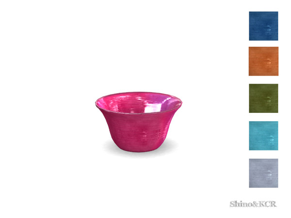 Sims 4 — Decor PB - Salat Bowl by ShinoKCR — Tabletop Things inspired by Potterybarn Swirl Melamine and galvaniced Office