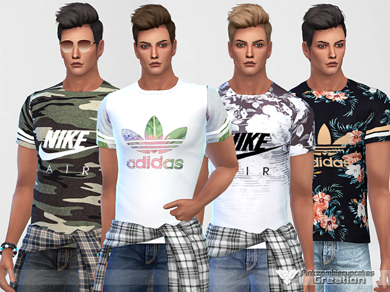 The Sims Resource - Sporty T-shirts For Him