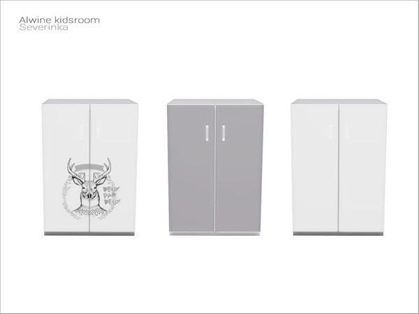 Sims 4 — [Alwine kidsroom] dresser01 by Severinka_ — Dresser v01 From the set 'Alwine kidsroom' Dresser can be placed in