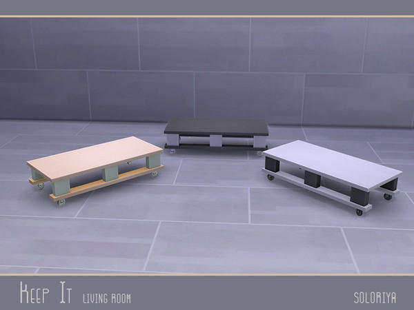 Sims 4 — Keep It Living Room Coffee Table by soloriya — Coffee table for living room. Part of Keep It Living room set. 3