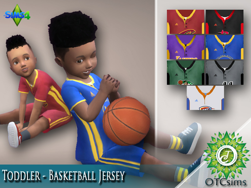 The Sims Resource Toddler Basketball Jersey Outfit