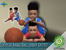 Sims 4 — Toddler Basketball Jersey Outfit by SweetNclassy03 — 7 Basketball Jerseys 7 Basketball Shorts