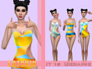 Sims 4 — It is Ukraine - Spa Day needed by Lotskih — Swimsuit in yellow and blue for a great summer! 4 texture.