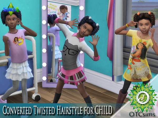 Sims 4 — Child Twisted Hairstyle - Toddler Stuff needed by SweetNclassy03 — This is my very first MESH. :-) I'm usually