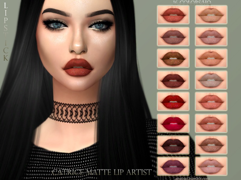 profiel Tienerjaren Overtollig The Sims Resource - Lipstick - Catrice Matte Lip artist