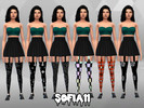 Sims 4 — Goth Stockings by srf1232 — Goth stockings in nine swatches.