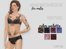Sims 4 — Velvet Panties for Males by zourrysims — - Base Game Mesh Edit - There are 6 swatches - For Male Sims 