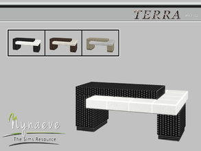 Sims 4 — Terra Coffee Table by NynaeveDesign — Terra Patio - Coffee Table Located in: Surfaces - Miscellaneous Price: 282