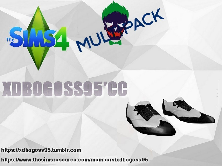 The Sims Resource - Joker Tuxedo shoes 