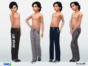 Sims 4 — S77 boy 23 by Sonata77 — New pants for boys. Base game. New item. 4 colors.