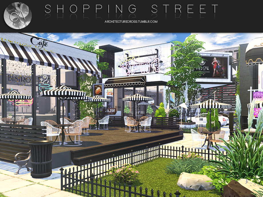The Sims Resource - Shopping Street