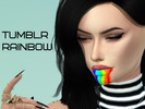 Sims 4 — Tumblr rainbow by Satas — The famous filter in Snapchat. Is Grimm. For women only. From teen to elderly.
