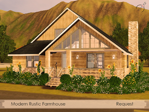 Sims 3 — Modern Rustic Farmhouse by timi722 — Kmrolli3423 requested this modern rustic farmhouse. Comfortable one storey