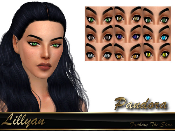 Sims 4 — Color Pandora Eyes by LYLLYAN — Color eyes in 9 colors.