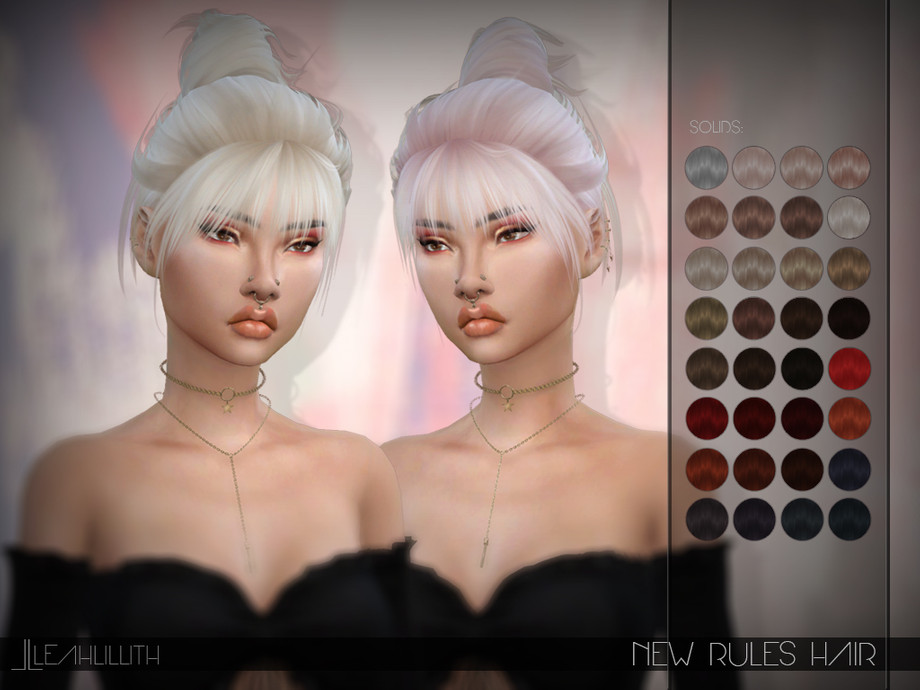 The Sims Resource Leahlillith New Rules Hair
