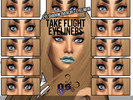 Sims 4 — Take Flight Eyeliner by GeorgieeSo — Take flight eyeliner is a winged beauty! It comes in 12 stunning styles,