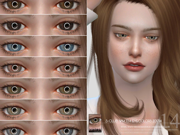 Sims 4 — S-Club WM ts4 Eyecolors 201714  by S-Club — Eyecolors 15 colors, for all age, thank you. 